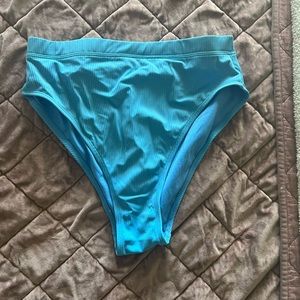 xhilaration blue ribbed bikini bottom